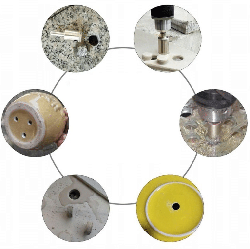 Fúrógépbe Fogható Burkolólap Lyukfúró Készlet – 10 Darabos Szett, 6-68 mm Méretekkel - Image 3